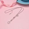 Cadena de clavícula de plata esterlina S925 Cara sonriente Combinación versátil Estilo coreano simple Moda para niñas Cadena para mezclar y combinar Cuerpo de cadena Collar de plata tailandesa