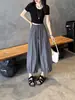 Pantalones Ligeros de Lino de Cintura Alta de Pierna Ancha para Mujer, Nuevo Estilo Verano 2026, Holgados, Adelgazantes, Caídos, Casuales, Modernos