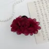Pinza para el Cabello de Flor de Rosa para Mujer 2025 Nuevo Pinza de Tiburón Pequeña Pinza para Flequillo Pinza para Cola de Caballo Baja Accesorio para el Cabello