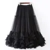 Comércio Exterior Transfronteiriço ebay design de balanço grande moda renda de cogumelo doce saia de malha evasê grande fofa