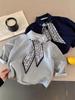 Polos Infantiles 2026 Otoño Nuevo Estilo Ropa para Niños Bufanda de Seda para Niños y Niñas Polos Personalizados Tops Elegantes para Bebés