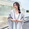 Xale de Estilo Étnico para Mulheres, Roupa de Viagem da Moda, Cachecol de Outono e Primavera Tendência de Xishuangbanna com Franjas