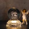 Novos Enfeites de Bola de Cristal Base Luminosa Artesanato de Cristal Criativo Presentes Luz Noturna para Interior 3D Base de Vidro