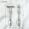 Aplicador de Metal para Creme para Olhos em Formato de Gota Cruzada, Bastão de Massagem para Olhos, Colherinha Cavadora, Conjunto de Pequenos Bastões de Beleza de Uso Duplo