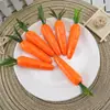 Modelo de rabanete simulação cenoura falsa com folhas frutas e vegetais falsos brinquedo adereços de decoração de vitrine