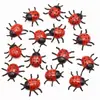 15 Piezas de Figuras Realistas de Mariquita Miniaturas de Mariquita Roja Juguetes de Insectos para Niños Figuras Educativas de Insectos Perfectas para Decoraciones de Jardín Aprendizaje Temprano