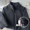 Versão Engrossada do Torrada com Creme! Jaqueta de Fleece, Moletom de Fleece, Gola Alta, Cardigã Solto para Mulheres, Outono e Inverno 2025