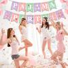 Ba385 Amazon Intimates Fiesta de Pijamas Fiesta de Pijamas Chica Linda Banner Rosa Banderines