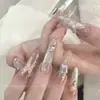 Diamante de Cristal Rectangular de Ángulo Recto con Base Puntiaguda Transparente Hielo Brillante Dulce de Roca Diamante para Uñas Decoración de Uñas de Lujo Ligero K9 de Alta Calidad