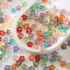 Cuentas de Vidrio Estilo Dunhuang con Acentos Dorados y Agujeros Rectos para Pulseras y Collares Hechos a Mano de Bricolaje, Materiales de Accesorios Estilo Vintage