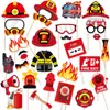 Fronteiriço Novo Produto Tema Fogo Decoração de Festa de Aniversário Bandeira de Decoração de Aniversário Arranjo de Decoração de Aniversário de Bombeiro