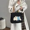 Nueva Bolsa de Lona de Moda para Mujer de Gran Capacidad Estudiante Casual Linda de Moda Oso Bolsa de Compras Bolsa de Almuerzo Bolsa de Almuerzo Portátil