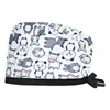 Salón de Belleza Gorro de Operación Masculino Corbata Quirófano Dental Gorro de Quimioterapia Cuidado Médico de Algodón Femenino Gorro de Enfermera Baotou