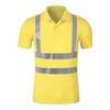 Administración Vial Sitio de Construcción Solapa Seguridad Tira Reflectante Ropa de Trabajo de Manga Corta Ropa de Trabajo Camiseta de Secado Rápido Logotipo Personalizado