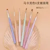 Novo e-commerce transfronteiriço cor macaron 6 peças conjunto pincel de unha caneta de desenho caneta de pintura colorida caneta de fototerapia caneta de broca