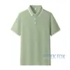 Camiseta Business Casual Verano Estilo Coreano Fresca Moderna Adelgazante Cubre Imperfecciones Solapa Manga Corta Versátil Cómoda Ropa para Hombre de Exterior