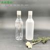 Botella de Plástico para Mascotas con Forma de Botella de Vino de 200 ml, Botella Redonda de Hombro con Boquilla Larga para Tónico, Botella de Enjuague Bucal, Botella para Bebidas de Jugo