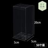Caja Transparente de PVC Caja Plegable de Plástico Caja de Regalo Cuadrada Hecha a Mano con Tapa Caja de Plástico Set de Mascotas Plano Cuadrado Largo