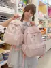 Mochila cielo estrellado azul brumoso suave, estilo coreano suave y linda, con un ambiente dulce y encantador, perfecta para salidas y sesiones de fotos