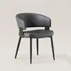 Silla con respaldo estilo nórdico moderno minimalista para restaurante en casa, taburete de reunión para hotel, silla de comedor italiana de lujo ligero con respaldo