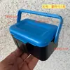 Caja de Gusanos Rojos Azul Caja de Lombrices de Tierra Suministros de Pesca Cebo Vivo Caja de Cebo Portátil con Bandeja Pinzas Caja de Gusanos Rojos de Plástico