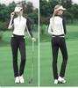 PGM Golf Manga Larga para Mujer Otoño e Invierno Nuevo Alta Elasticidad Cálido Camiseta Versátil Adelgazante Vestido de Golf para Mujer