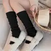 Meias de Lã para Panturrilha Femininas Zhejingjia, Meias Longas de Outono e Inverno, Quentes e Grossas, Série de Cores Café Melange, Meias Cachecol
