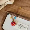 Collar Colgante de Cachorro Manzana Infantil Adecuado para Verano, Cadena Larga Trenzada de Sudadera Dopamina Linda para Mujer