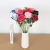 Flores Rosa Montanha de Neve Mais Vendidas Transfronteiriças para Casamento, Hotel, Decoração de Casa, Flores Artificiais para Adereços de Fotografia