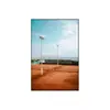 Pintura decorativa temática de tenis retro, estilo industrial, popular entre los influencers, adecuada para canchas deportivas, gimnasios interiores y áreas de descanso