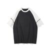 Jian Heng Sports Running Exterior Costura Secado Rápido Fresco Manga Corta Camiseta Hombres Básico Simple Moda Marca Estilo Americano Retro Mujeres