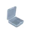 1.7 Alto 5.5 Cuadrado Caja de Plástico Transparente DIY Manicura Joyería Caja de Almacenamiento de Frijoles Caja de Embalaje para Piezas de Ferretería