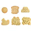 Moldes para Galletas de Dibujos Animados Día Nacional Linterna Panda Muros de la Gran Muralla Cortadores de Galletas Herramientas para Hornear Decoración de Pasteles de Fondant DIY