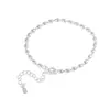 Ciervo Dorado Rey Plata 925 Lujo Ligero Personalizado Estilo Ins Pulsera Siete Perlas Collar Nicho Versátil Joyería de Plata Cadena de Perlas
