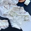 40-62.5kg 1009 # La Gente Viene y Va~Algodón Estilo Dulce Lindo Sexy Encaje Estampado Ropa Interior para Mujer