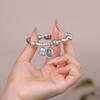 Pulsera de cuentas de transferencia del método antiguo mandarín de seis caracteres Luckcat, pulsera de estabilidad emocional para mujer, nueva pulsera china de media cadena.