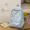 Mochila Nueva y Elegante Estilo Coreano con Alto Atractivo Estético, Adecuada para Niñas, Viajes Casuales, Bolsa Ligera de Doble Hombro con Patrón de Estrellas, Mochila para Estudiantes