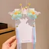 Pasador Grande de Mariposa con Flores de Seda Florales, Pin Lateral, Polilla Fluttering tipo Hada, Dulce Accesorio de Cabello de Princesa, Tocado Estilo Antiguo Hanfu