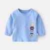 Camiseta de manga comprida para bebês Lycra para bebês de verão para crianças Roupas de outono