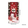 Capa de porta de laço de Natal 2026 mais vendida transfronteiriça tecido decorativo para férias de Natal bandeira de tecido para pendurar na porta externa