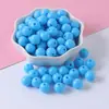 Cuentas Redondas de Acrílico de Color Sólido con Agujero Recto, 6-30mm, Colores Macaron Caramelo, Cuentas Sueltas, Accesorios para Joyería DIY, Venta al por Mayor