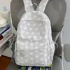 Mochila nueva de moda de alto valor estilo universitario con estrellas para estudiantes de secundaria y preparatoria, casual, ligera, de gran capacidad