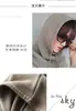 Invierno Lana Cuello Manga Grueso Cachemira Cuello con Gorro Coreano Unisex Una Pieza Suéter Calentador de Orejas