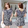 Nuevo Traje de Baño Enterizo para Mujer Tallas Grandes, Corte Holgado, Cubre Vientre, Adelgazante, Traje de Baño Casual para Vacaciones, Estampado Floral para Mujeres Tallas Grandes