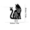 Nuevos Adornos de Hierro Transfronterizos para Jardín Animales Decorativos de Piso Inserciones Gatos, Perros, Conejos, Pollos Inserciones de Césped Huecos Adornos de Arte para Patio