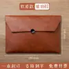 Maletín de negocios A4, bolsa para documentos, carpeta impermeable, bolsa de archivo de cuero engrosado, se puede imprimir con logo, en stock