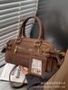 Bolsa feminina texturizada de alta qualidade, modelo retrô versátil 2025, ideal para o ombro, uso diário ou como bolsa transversal.