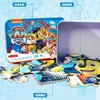Juguetes Educativos Disney Mickey Hielo y Nieve para Niños 60 Piezas Caja de Hierro Juguete de Madera Juego de Rompecabezas Rompecabezas Infantil