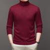 Comércio Exterior Outono e Inverno Novo Estilo Suéter de Tricô Estilo Coreano Masculino Slim Fit Manga Longa Pulôver de Tricô Camada Base Suéter Atacado