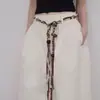 Cinto Fino Tecido à Mão Estilo Boêmio para Mulheres, Estilo Étnico, Versátil, Corrente de Cintura Decorativa Fashion e Personalizada com Vestido